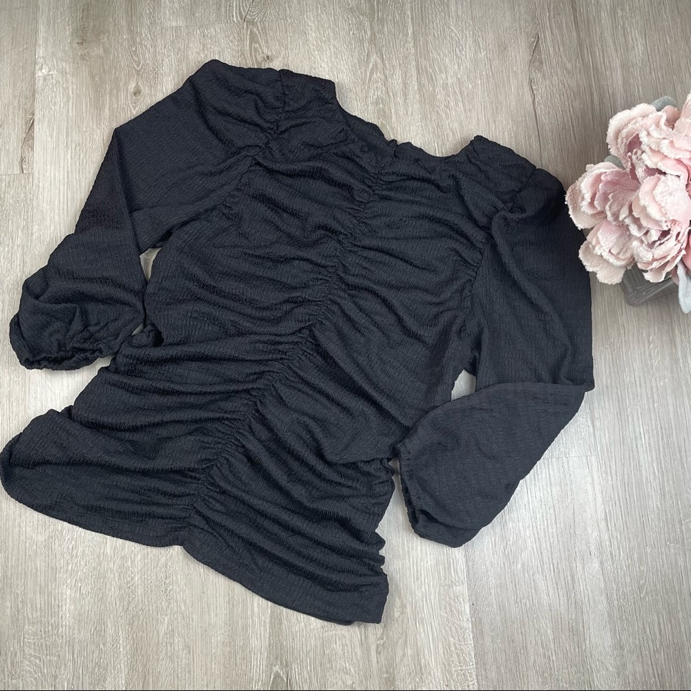 Marc New York Black Blouse Medium